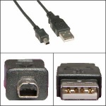Kabel USB mini 4 Pin / USB A do Olympus, Kodak, Sony, Minolta i inne aparaty cyfrowe