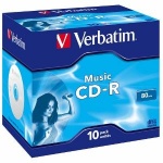 plyta cd-r audio verbatim w plastykowym pudełku  