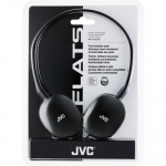 Słuchawki JVC HA-S160 nauszne czarne bordo srebrne